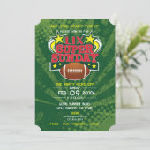 Super Sunday Football Party Kaart (Staand voorkant)