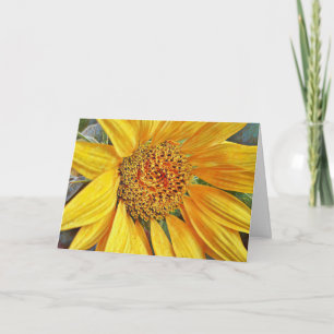 Super Sunflower Sluit Birthday Blessings Kaart