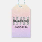 Super super moeder, verpleegster, moe cadeaulabel (Achterkant)