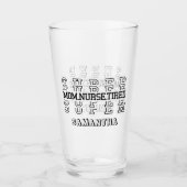Super super moeder, verpleegster, moe glas (Voorkant)