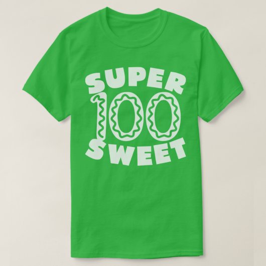 Super Sweet 100 Verjaardag Icing 2 T-shirt (Design voorkant)