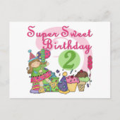 Super Sweet 2e verjaardag T-shirts en geschenken Briefkaart (Voorkant)