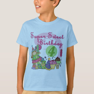 Super Sweet 4e verjaardag T-shirts en geschenken
