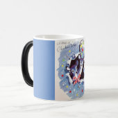 Super Sweet  Blue Reindeer Kerstmis Magische Mok (Voorkant links)