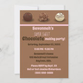Super Sweet Chocolade Making Birthday Party Kaart (Voorkant)