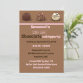 Super Sweet Chocolade Making Birthday Party Kaart (Staand voorkant)