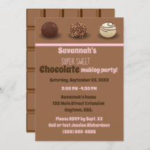 Super Sweet Chocolade Making Birthday Party