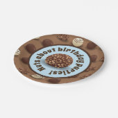 Super Sweet Chocolate Making Birthday Party Blue Papieren Bordje (Gekanteld)