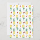 Super Sweet Fruit First Birthday Invitation Kaart (Achterkant)