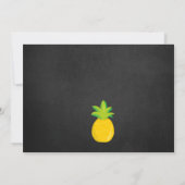 Super Sweet Pineapple First Birthday Invitation Kaart (Achterkant)