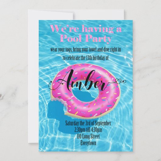 Super Sweet uitnodiging (Voorkant)