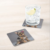 Super Sweet Yorkshire Terrier (Yorkie) Puppy Kartonnen Onderzetters (Insitu)