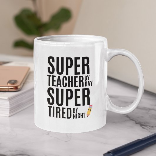 Super Teacher By Day Funny Teacher Koffiemok