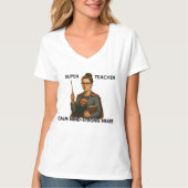 Super Teacher: Calm Mind - Strong Heart T-shirt (Voorkant)