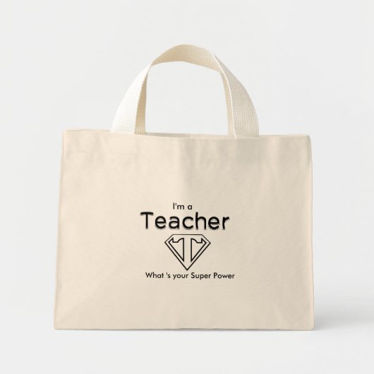Super Teacher Canvas Canvas tas (Voorkant)