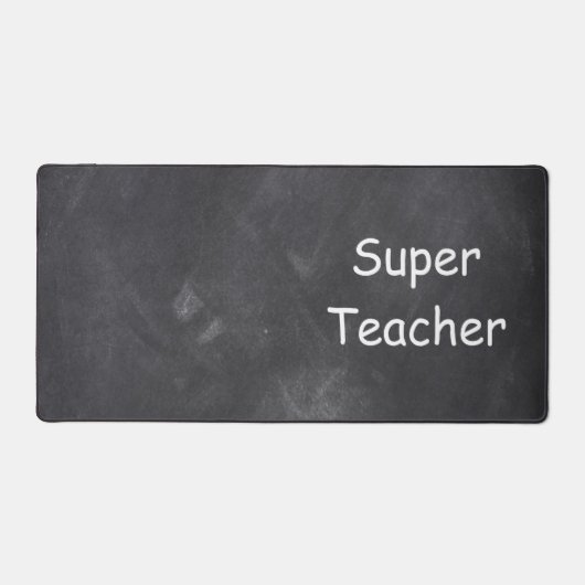 Super Teacher Chalkboard Design Class Decoration Bureaumat (Voorkant)