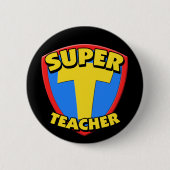 Super Teacher Round Button (Voorkant)