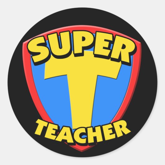 Super Teacher Sticker (Voorkant)