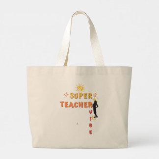 Super Teacher Vibe Grote Tote Bag