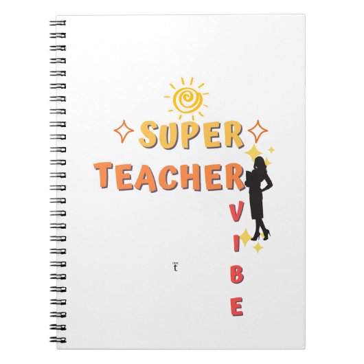 Super Teacher Vibe Notitieboek (Voorkant)