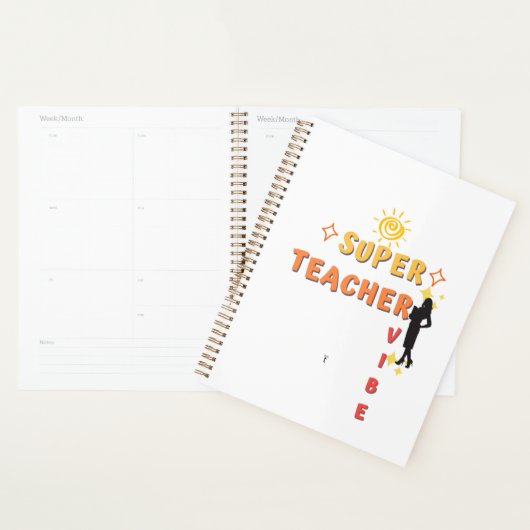 Super Teacher Vibe Planner (Display)