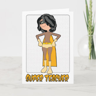 Super Teacher Vrouw Kaart voor Teacher Appreciatio