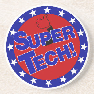 SUPER TECH BUTTON PATRIOTISCH .png Zandsteen Onderzetter