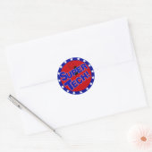 SUPER TECH! LABORATORIUMWETENSCHAPPELIJKE STIMULER RONDE STICKER (Envelop)