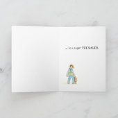 Super Teenager Birthday-kaart Kaart (Binnen)