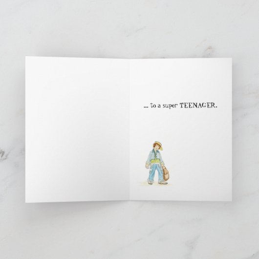 Super Teenager Birthday-kaart Kaart (Binnen)