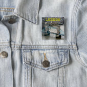 Super. Tower Bridge Londen Vierkante Button 5,1 Cm (In situ)
