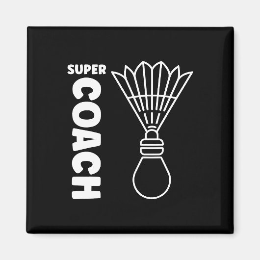 Super Trainer Badminton Sport Eenvoudige Badminton Magneet (Voorkant)