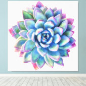 Super trendy extra grote sappige muurkunst canvas afdruk (Insitu (Houten vloer))