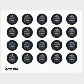 Super trotse broer van 2025 Afstuderen Afstuderen Ronde Sticker (Vel)