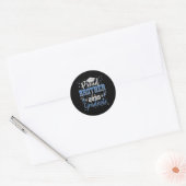 Super trotse broer van 2025 Afstuderen Afstuderen Ronde Sticker (Envelop)