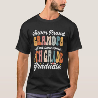 Super Trotse Granpa van een Geweldige 4h Grade Afs T-shirt