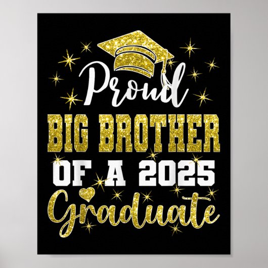 Super trotse grote broer van afgestudeerde van 202 poster (Voorkant)