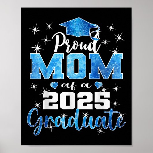 Super trotse moeder van eindexamenklas van 2025 poster (Voorkant)