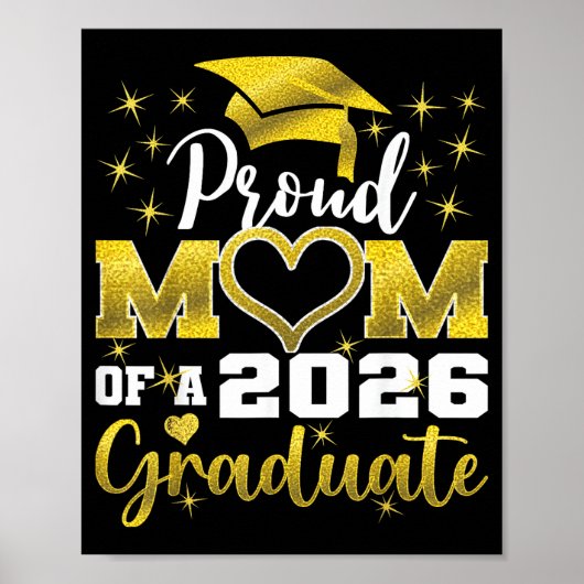 Super trotse moeder van eindexamenstudent 2026 ein poster (Voorkant)