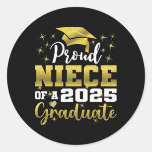 Super trotse nicht van 2025 Afstuderen Senior Grad Ronde Sticker