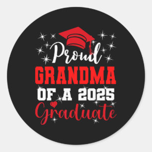 Super trotse oma van 2025 Afstuderen Afstuderen FA Ronde Sticker