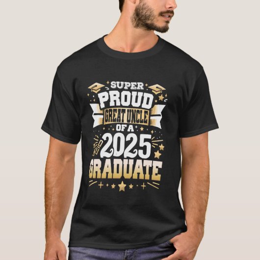 Super trotse oudoom van een klasse 2025 Afstuderen T-shirt (Voorkant)