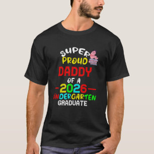 Super trotse Pappa van afgestudeerde kleuter van 2 T-shirt