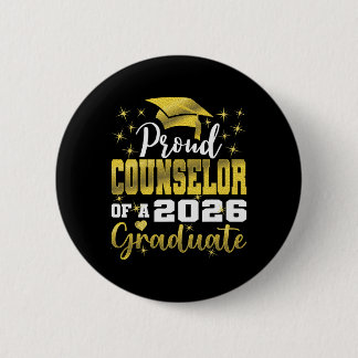 Super trotse raadgever van afgestudeerde senior va ronde button 5,7 cm