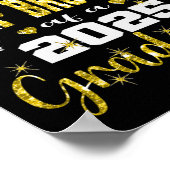 Super trotse Step Brother van 2025 Afstuderen Grad Poster (Hoek)