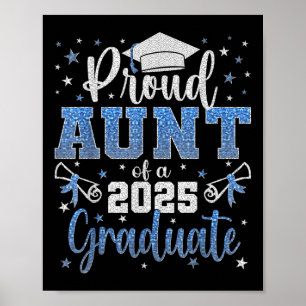 Super trotse tante van 2025 Afstuderen Senior Grad Poster