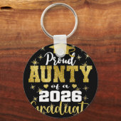Super Trotse Tante Van Afgestudeerde Senior Van 20 Sleutelhanger (Voorkant)
