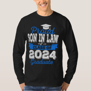 Super trotse zoon in de wet van 2025 Afstuderen Af T-shirt