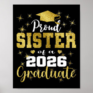 Super Trotse Zus Van Afgestudeerde Senior Van 2026 Poster