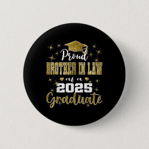 Super trotse zwager van afgestudeerde in 2025 Afst Ronde Button 5,7 Cm